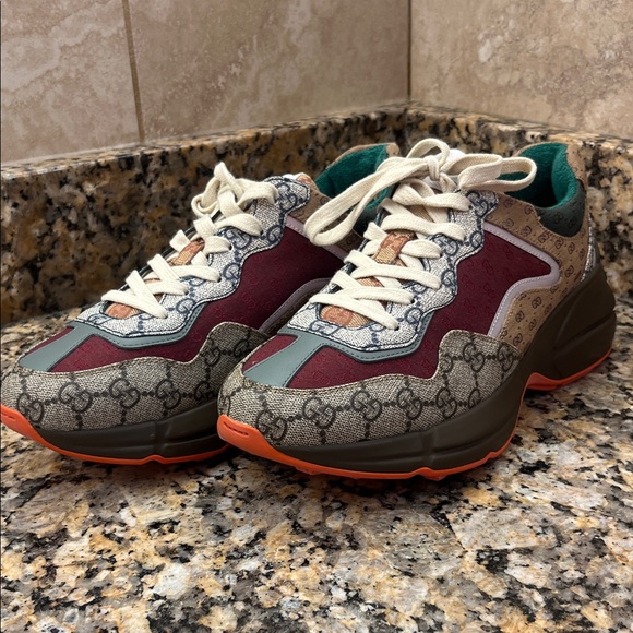 Gucci Shoes - Gucci Multicolor Patterned Women's Sneakers